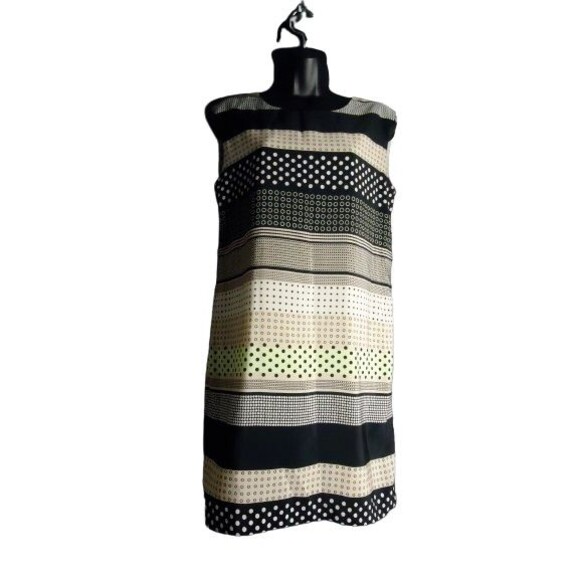 Cato Lined Multicolored Geometric Print Sleeveless Sheath Dress Size Small - Picture 1 of 10